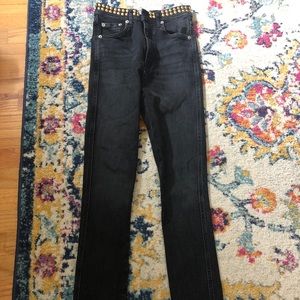 Agolde high waisted black jeans
